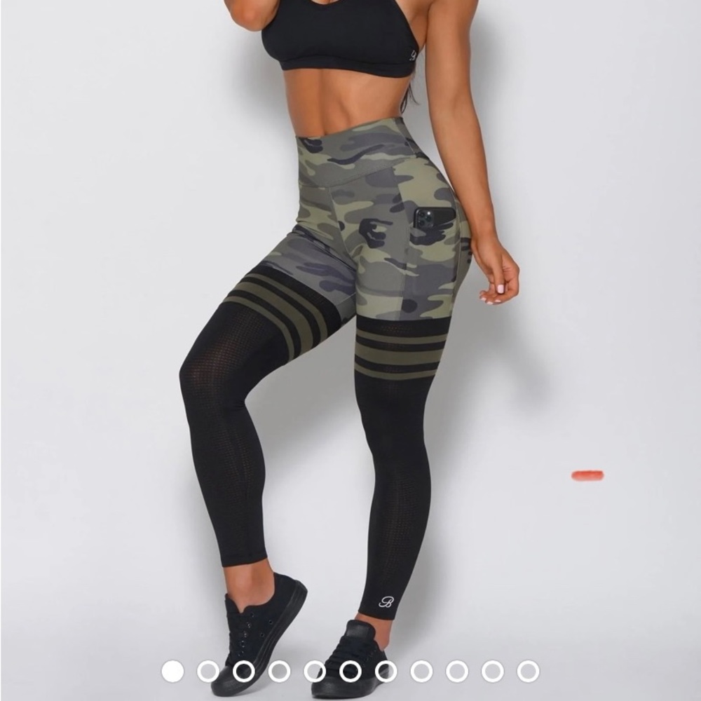 Bombshell Camo Thigh High Leggings- Size Small
